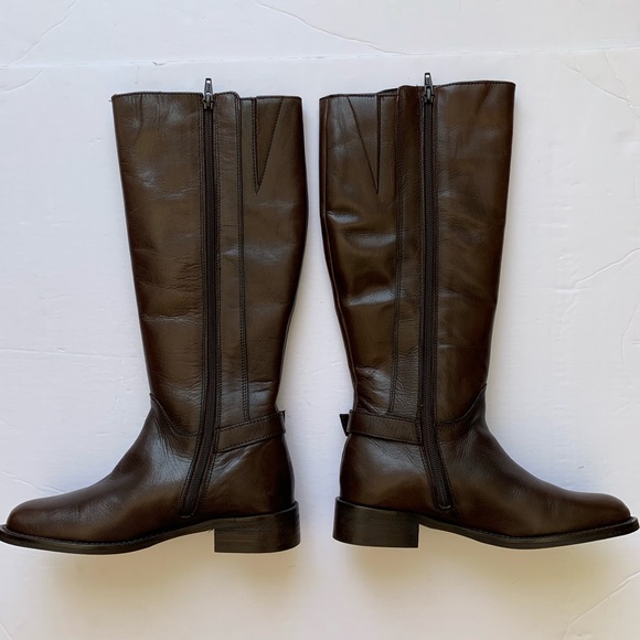 Seychelles Brown Leather Riding Boots - Picture 5 of 8